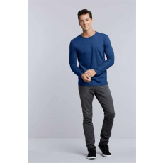 GILDAN Póló (Gildan Softstyle) férfi hosszú ujjú unisex (100%pamut 153/m2) charcoal, S