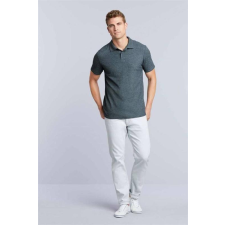 GILDAN Póló (Gildan Softstyle) galléros férfi (100%pamut 177g/m2) black, L munkaruha
