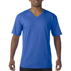 GILDAN Premium Cotton® felnőtt v-nyakú póló (royal, M)