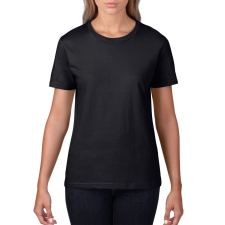 GILDAN Premium Cotton® női póló (black, M) női póló