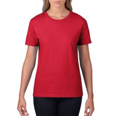 GILDAN Premium Cotton® női póló (red, S)