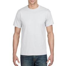 GILDAN Rövid ujjú kereknyakú unisex póló, Gildan GI8000, White-S férfi póló