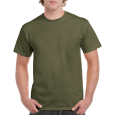 GILDAN Rövid ujjú klasszikus szabású póló, Gildan GI5000, Military Green-4XL