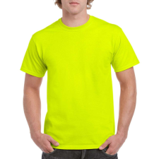 GILDAN Rövid ujjú klasszikus szabású póló, Gildan GI5000, Safety Green-2XL férfi póló