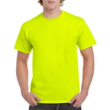 GILDAN Rövid ujjú klasszikus szabású póló, Gildan GI5000, Safety Green-3XL férfi póló