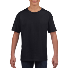 GILDAN Rövid ujjú Softstyle gyerekpóló, Gildan GIB64000, Black-XS gyerek póló