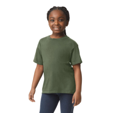 GILDAN Rövid ujjú Softstyle gyerekpóló, Gildan GIB64000, Military Green-XS gyerek póló