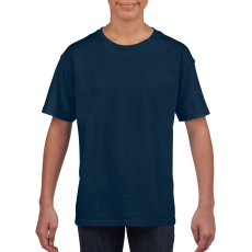 GILDAN Rövid ujjú Softstyle gyerekpóló, Gildan GIB64000, Navy-L
