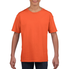 GILDAN Rövid ujjú Softstyle gyerekpóló, Gildan GIB64000, Orange-XS