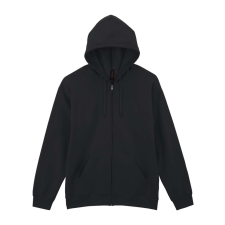 GILDAN Softstlye Midweight cipzáros - kapucnis pulóver GISF600, Black-2XL férfi pulóver, kardigán