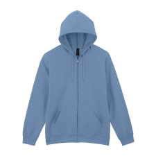 GILDAN Softstlye Midweight cipzáros - kapucnis pulóver GISF600, Stone Blue-3XL férfi pulóver, kardigán