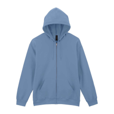 GILDAN Softstlye Midweight cipzáros - kapucnis pulóver GISF600, Stone Blue-S