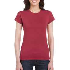 GILDAN Softstyle ® gyűrűs fonású pamut női póló (antique cherry red, XL)