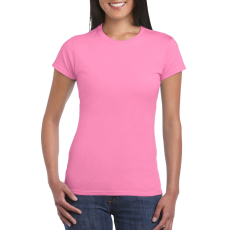 GILDAN Softstyle ® gyűrűs fonású pamut női póló (azálea, 2XL)