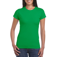 GILDAN Softstyle ® gyűrűs fonású pamut női póló (irish green, M) női póló