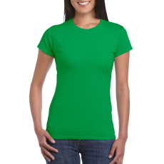 GILDAN Softstyle ® gyűrűs fonású pamut női póló (irish green, S)