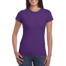 GILDAN Softstyle ® gyűrűs fonású pamut női póló (purple, L) munkaruha