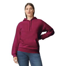 GILDAN Softstyle kapucnis pulóver kenguruzsebbel, Gildan GISF500, Maroon-2XL