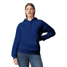 GILDAN Softstyle kapucnis pulóver kenguruzsebbel, Gildan GISF500, Navy-5XL