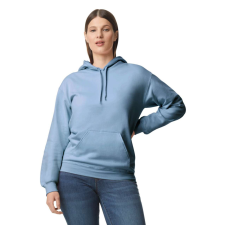 GILDAN Softstyle kapucnis pulóver kenguruzsebbel, Gildan GISF500, Stone Blue-4XL férfi pulóver, kardigán