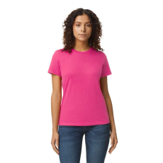 GILDAN Softstyle kereknyakú rövid ujjú női póló, Gildan GIL65000, Heliconia-2XL