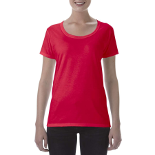 GILDAN Softstyle® női deep scoop póló (red, M) női póló