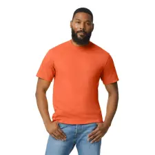 GILDAN Softstyle® puha, gyűrűs fonású pamut póló (orange, S) munkaruha