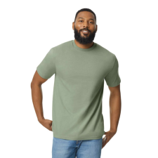 GILDAN Softstyle® puha, gyűrűs fonású pamut póló (Sage, 2XL) munkaruha