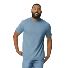 GILDAN Softstyle® puha, gyűrűs fonású pamut póló (stone blue, S)