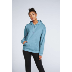 GILDAN Softstyle® puha, gyűrűs fonású pamut unisex kapucnis pulóver (stone blue, 4XL)