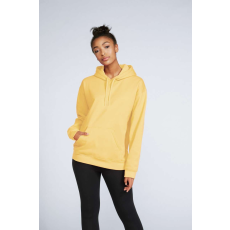 GILDAN Softstyle® puha, gyűrűs fonású pamut unisex kapucnis pulóver (yellow haze, L)
