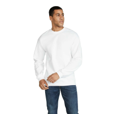 GILDAN Softstyle® puha, gyűrűs fonású pamut unisex környakú pulóver (white, 3XL) munkaruha
