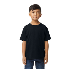 GILDAN Softstyle rövid ujjú kereknyakú gyerekpóló, Gildan GIB65000, Pitch Black-XL