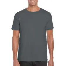 GILDAN Softstyle rövid ujjú környakas póló, Gildan GI64000, Charcoal-4XL férfi póló
