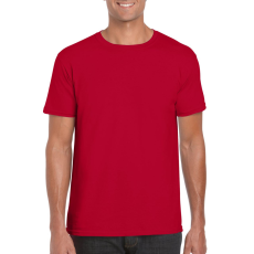GILDAN Softstyle rövid ujjú környakas póló, Gildan GI64000, Cherry Red-3XL