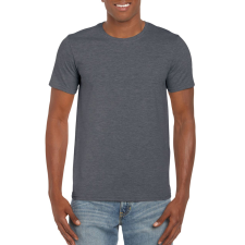GILDAN Softstyle rövid ujjú környakas póló, Gildan GI64000, Dark Heather-L férfi póló