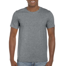 GILDAN Softstyle rövid ujjú környakas póló, Gildan GI64000, Graphite Heather-3XL