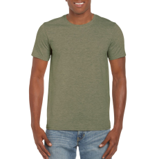 GILDAN Softstyle rövid ujjú környakas póló, Gildan GI64000, Heather Military Green-L