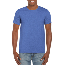 GILDAN Softstyle rövid ujjú környakas póló, Gildan GI64000, Heather Royal-M