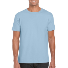 GILDAN Softstyle rövid ujjú környakas póló, Gildan GI64000, Light Blue-M férfi póló