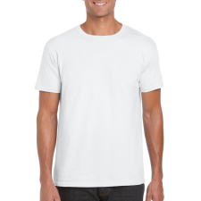 GILDAN Softstyle rövid ujjú környakas póló, Gildan GI64000, White-2XL férfi póló