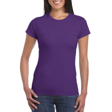 GILDAN Softstyle testhez álló rövid ujjú női póló, Gildan GIL64000, Purple-M