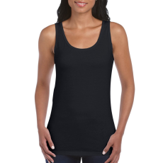 GILDAN Testhez álló, oldalvarrott női trikó, Gildan GIL64200, Black-L