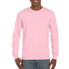 GILDAN Ultra Cotton™ felnőtt hosszú ujjú póló (light pink, M)