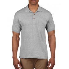 GILDAN Uniszex galléros póló Gildan GI3800 Ultra Cotton™ Adult pique polo Shirt -L, RS Sport Grey férfi póló