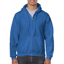 GILDAN Uniszex kapucnis pulóver Gildan GI18600 Heavy Blend™ Adult Full Zip Hooded Sweatshirt -XL, Royal férfi pulóver, kardigán