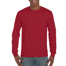 GILDAN Uniszex póló Gildan GI2400 Ultra Cotton™ Felnőtt Hosszú Ujjú póló -4XL, Cardinal Red férfi póló