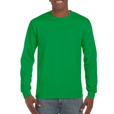 GILDAN Uniszex póló Gildan GI2400 Ultra Cotton Felnőtt Hosszú Ujjú póló -M, Irish Green férfi póló