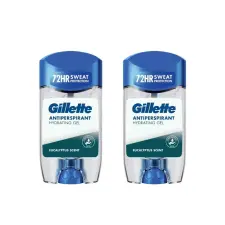 Gillette Eucalyptus Scent hidratáló izzadásgátló stift dezodor (2x70 ml) dezodor