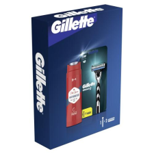 Gillette Mach3 ajándékcsomagok borotva 1 db + borotvabetét 1 db + Old Spice Whitewater 3in1 tusfürdő és sampon 250 ml férfiaknak kozmetikai ajándékcsomag